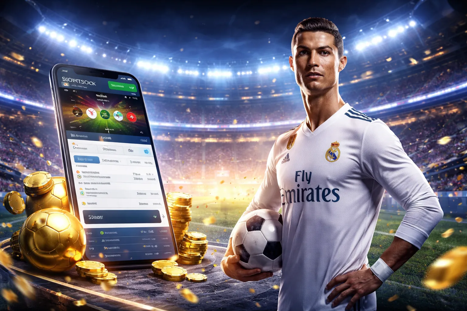 Hình ảnh sân vận động thể thao với chính sách hoàn tiền bwin geld zurück